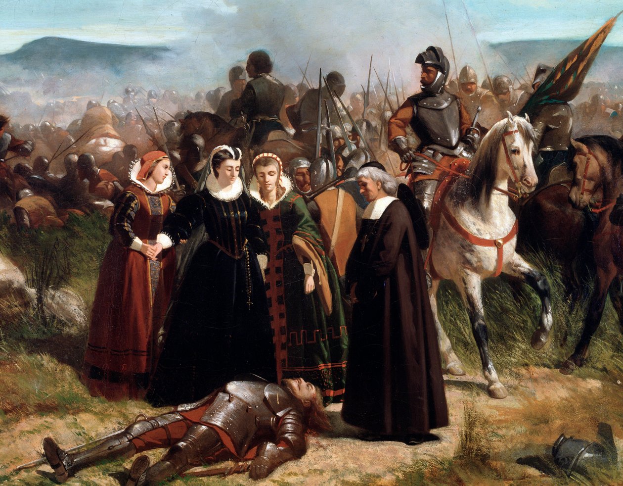 Maria Regina di Scozia, alla Battaglia di Langside (dettaglio) da Giovanni Fattori