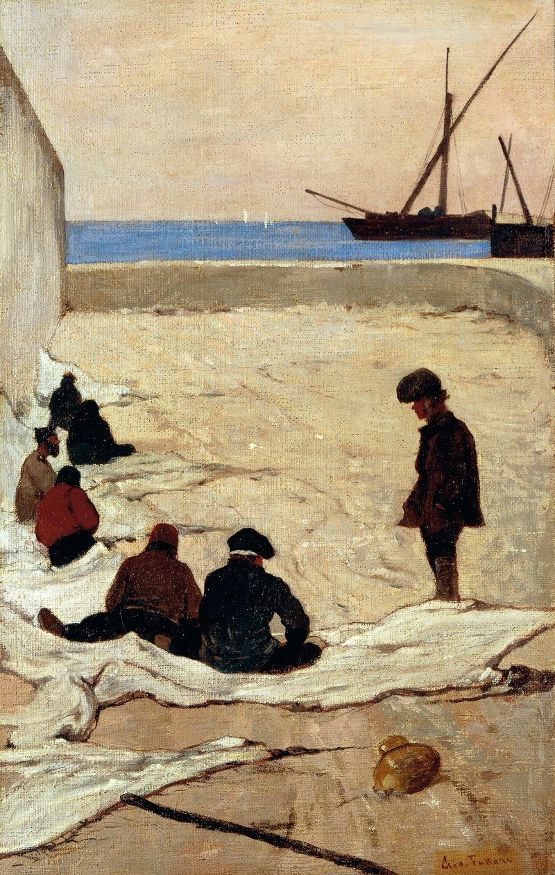 Riparazione delle reti da Giovanni Fattori