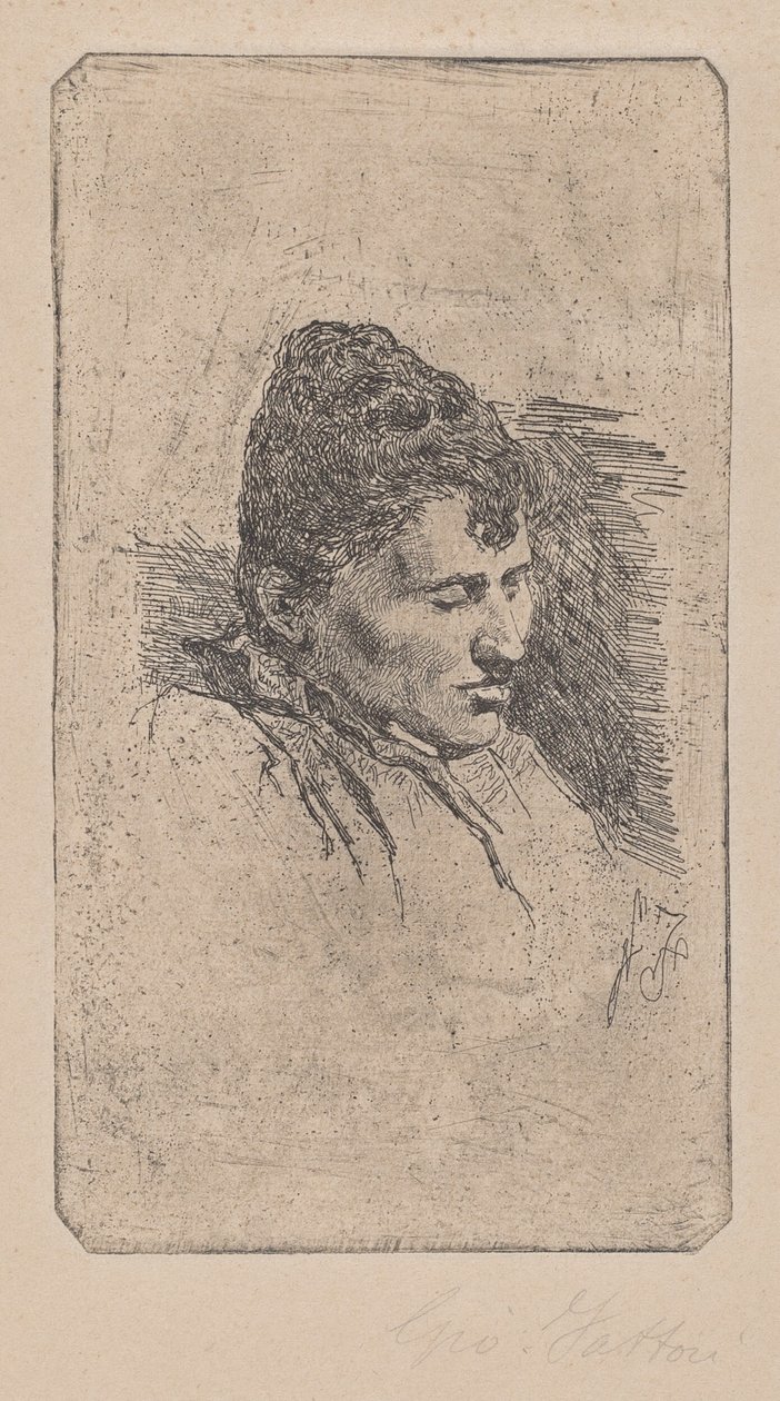 Ritratto della seconda moglie da Giovanni Fattori