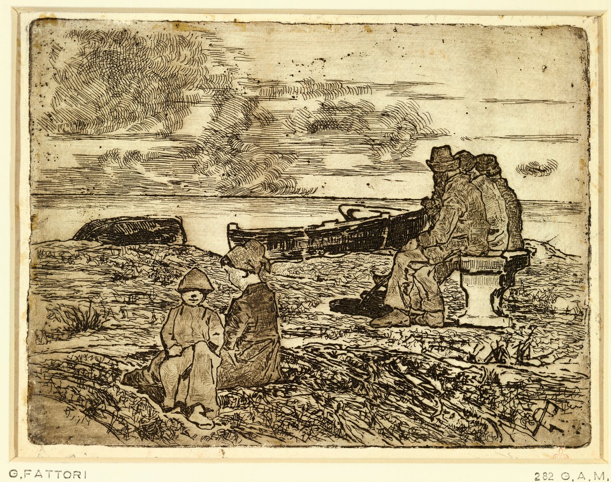 Marinai a riposo da Giovanni Fattori