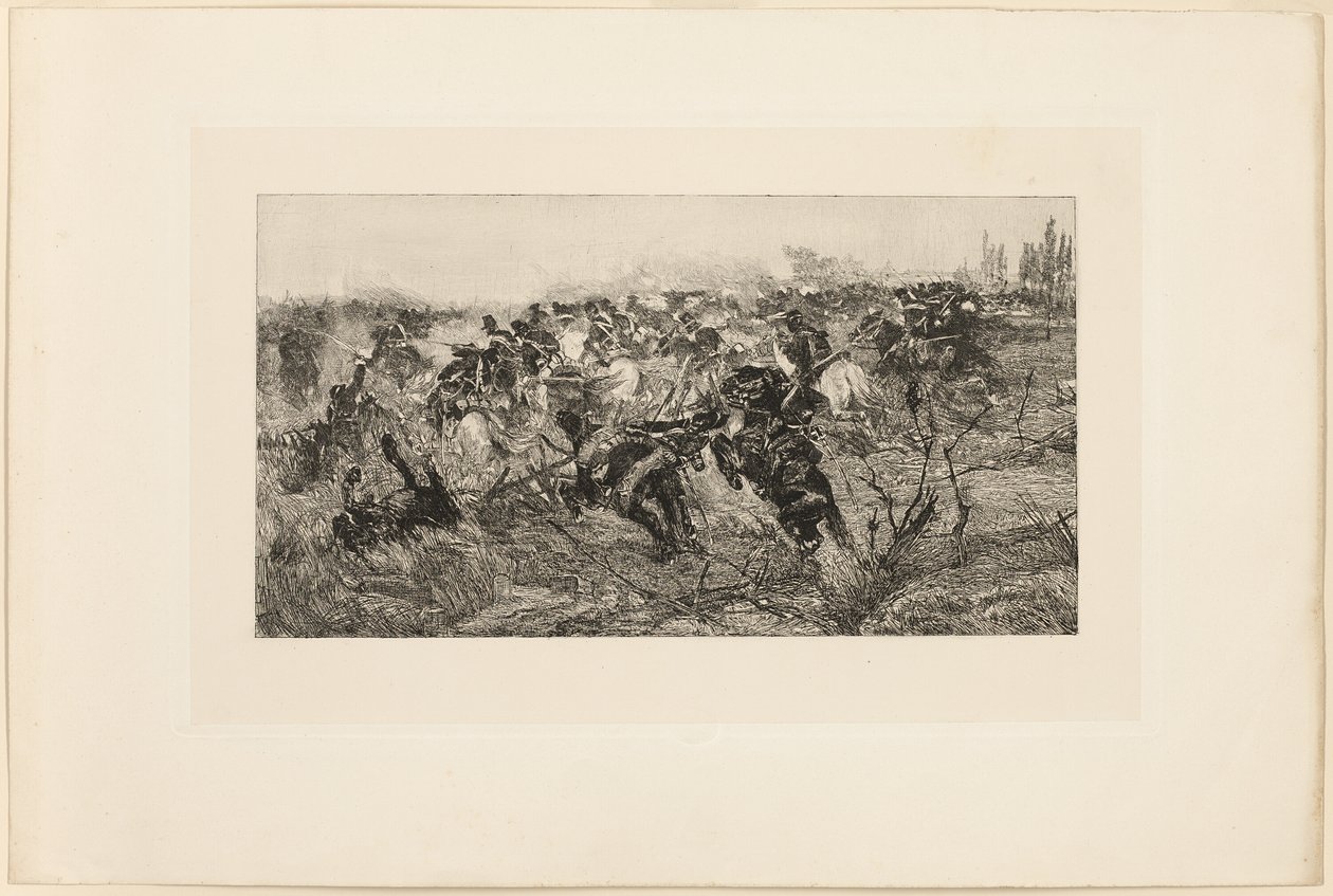 La carica di cavalleria da Giovanni Fattori