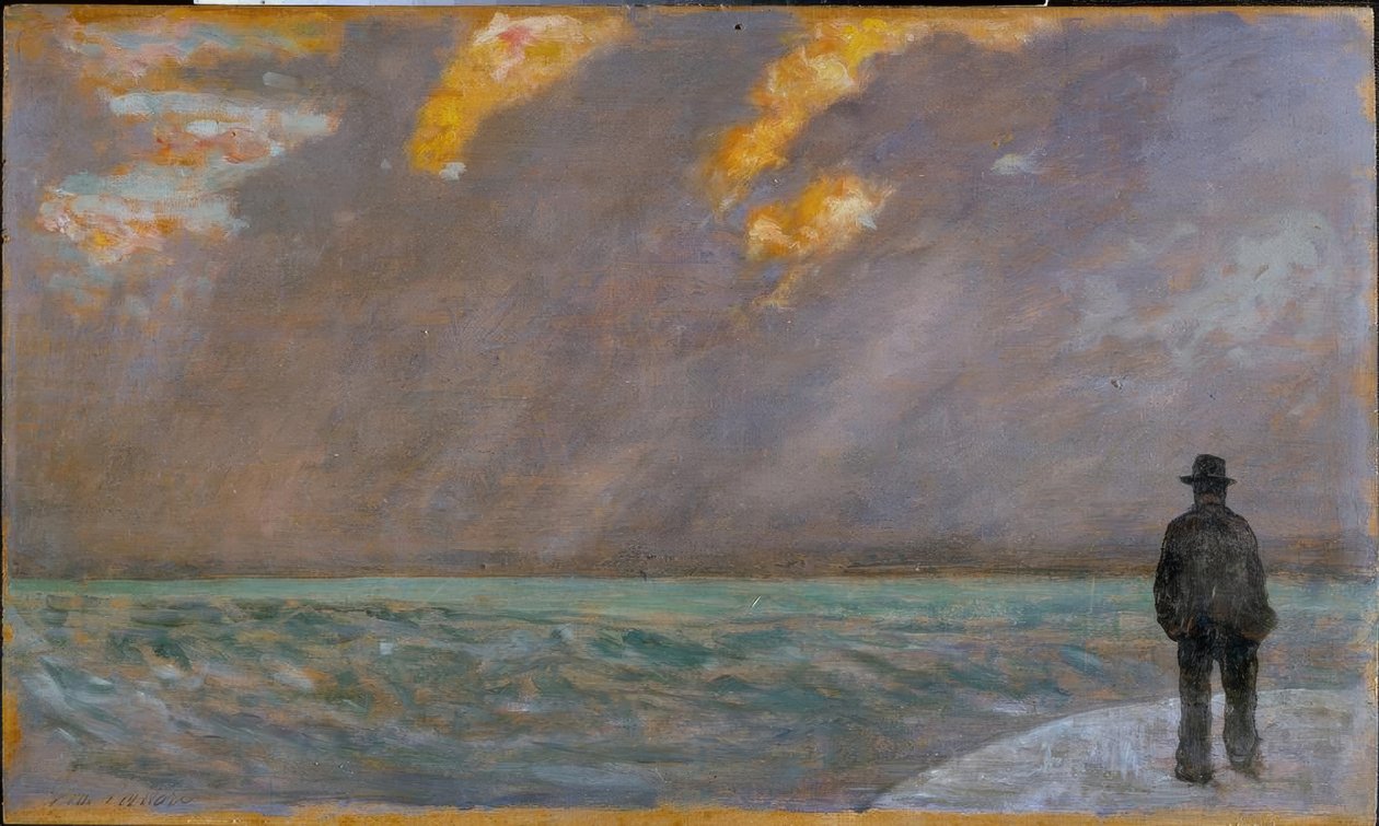 Tramonto sul mare da Giovanni Fattori