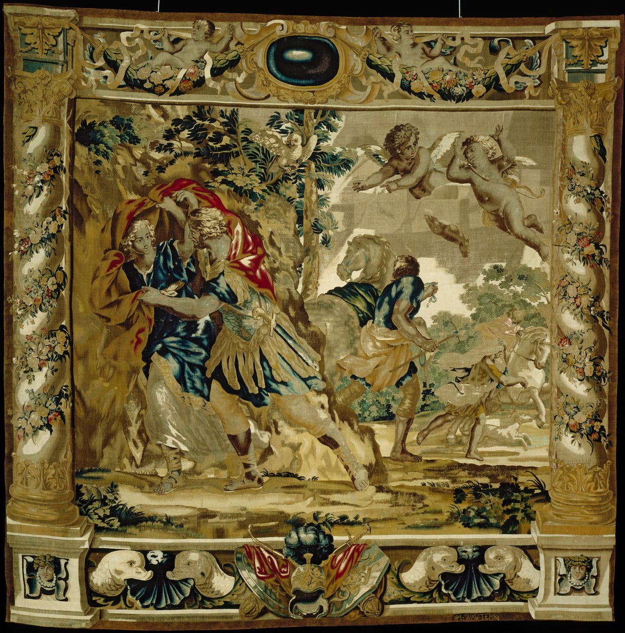 Didone ed Enea cercano riparo da una tempesta da Giovanni Francesco (1610 62) Romanelli