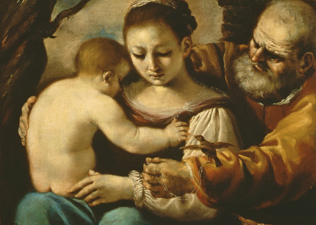 Sacra Famiglia da Giovanni Francesco Barbieri