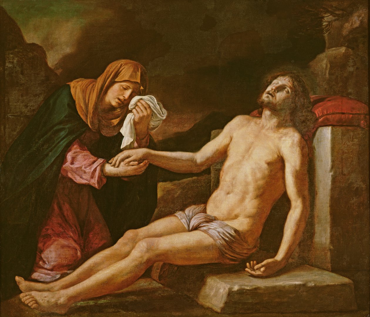 Gesù pianto dalla Vergine da Giovanni Francesco Barbieri