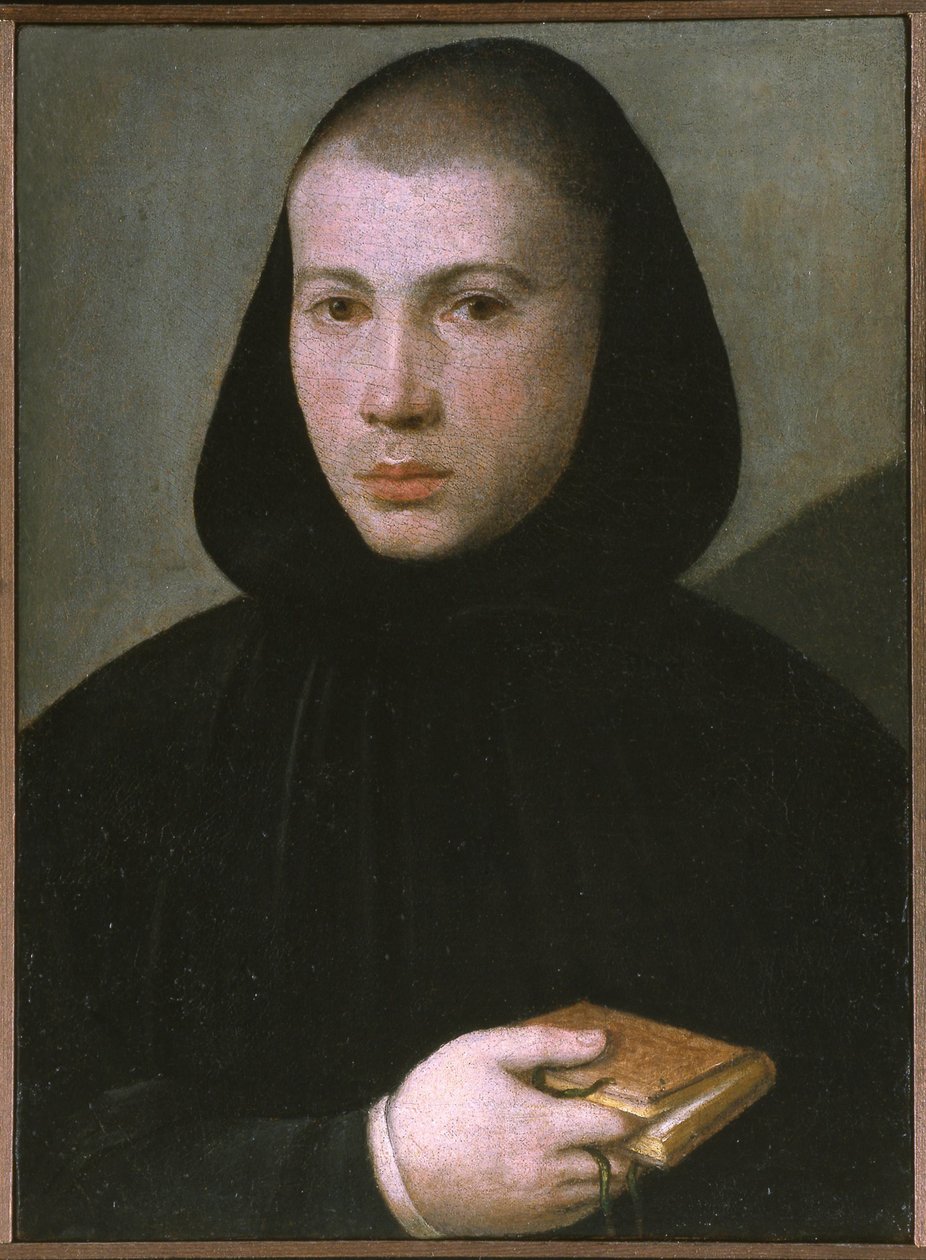 Ritratto di un giovane monaco benedettino, prima metà del XVI sec. da Giovanni Francesco Caroto