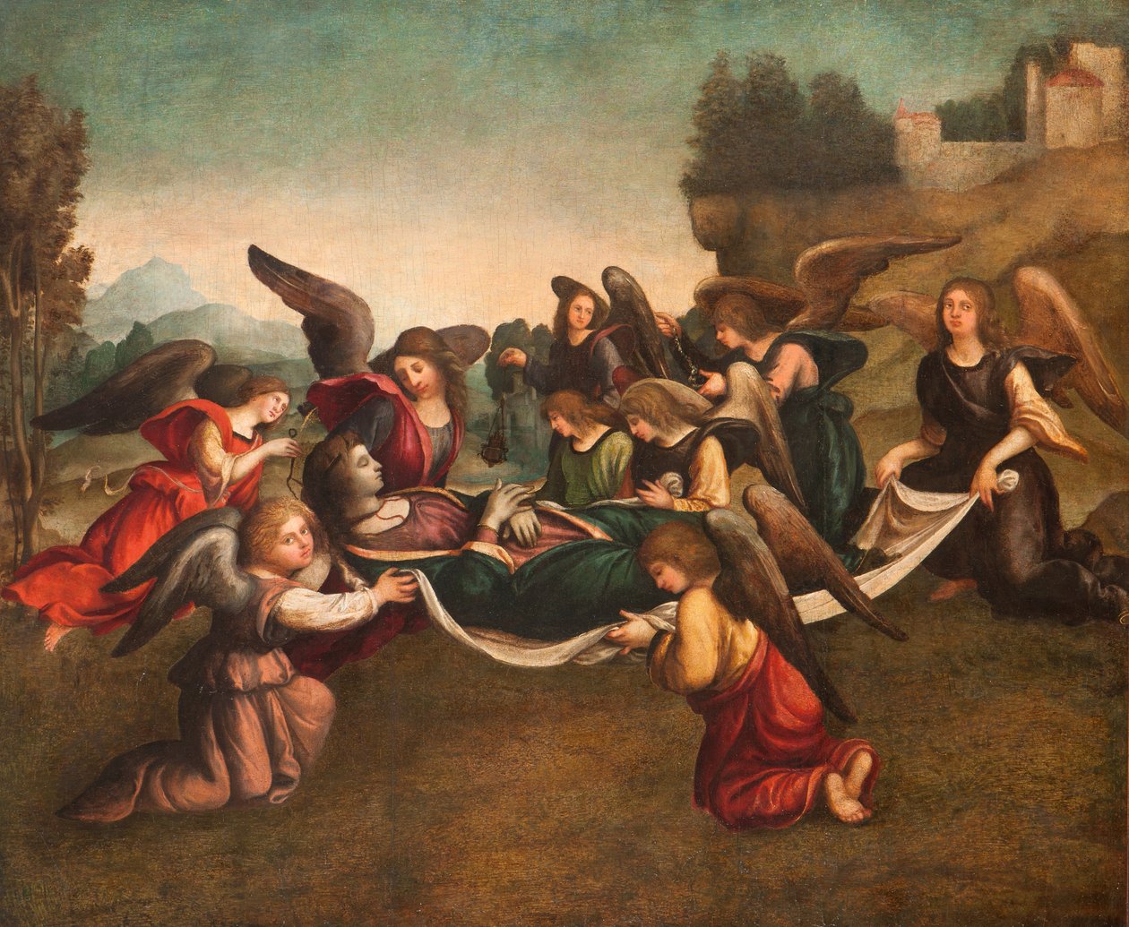Il Funerale della Vergine (dopo il restauro) da Giovanni Francesco Caroto
