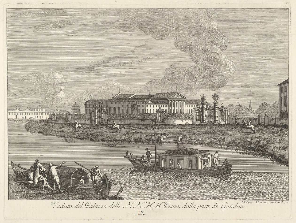 Veduta della Villa Pisani da Giovanni Francesco Costa