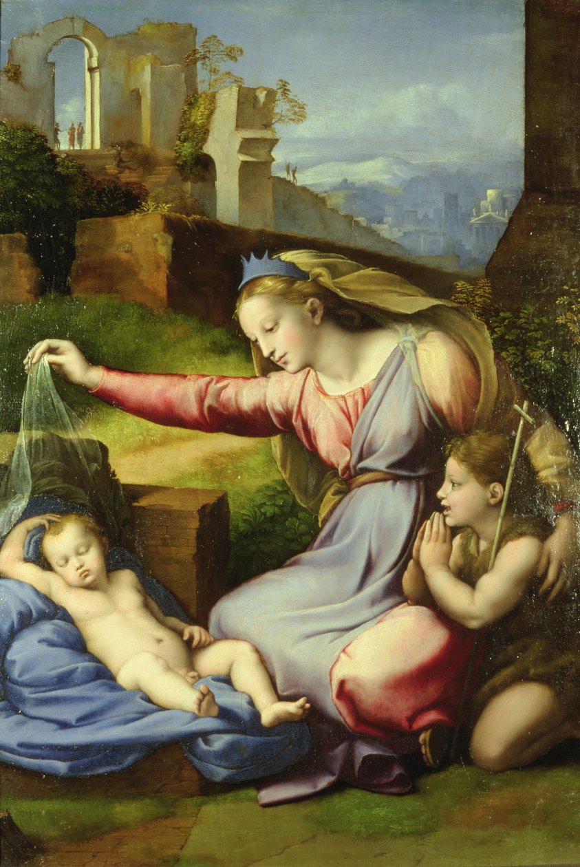 Vergine del Velo (La Vergine del Diadema Blu) da Giovanni Francesco Penni