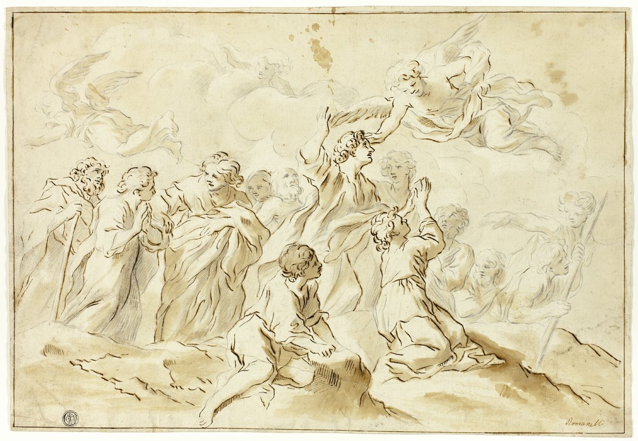 Beati che ascendono al cielo da Giovanni Francesco Romanelli