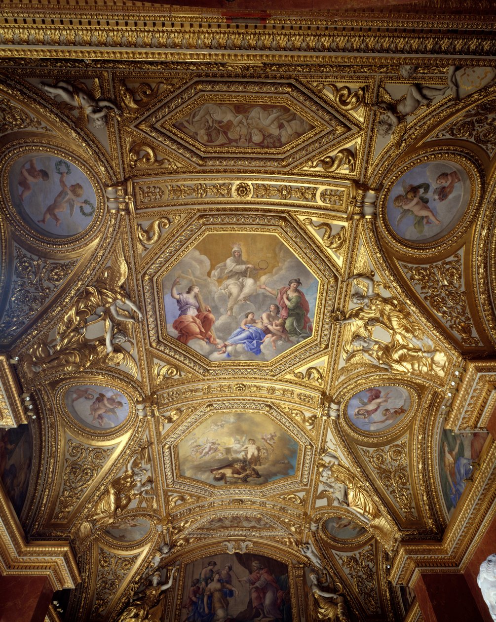 Soffitto della Sala delle Parate e Gabinetto sull
