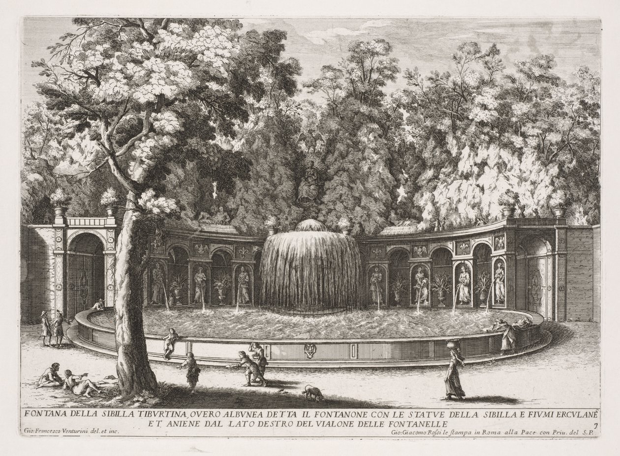 Fontana della Sibilla Tiburtina da Giovanni Francesco Venturini