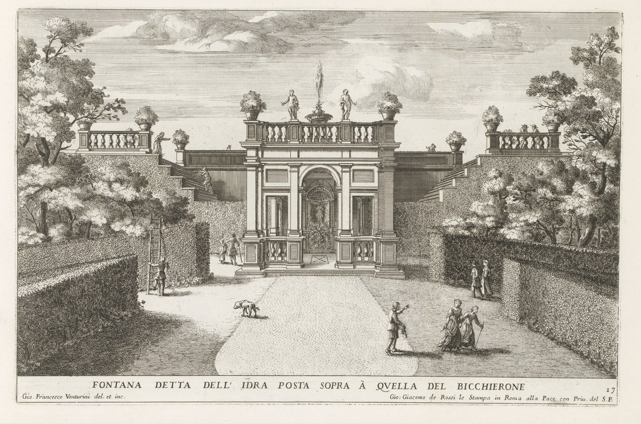 Fontana nei giardini di Villa d