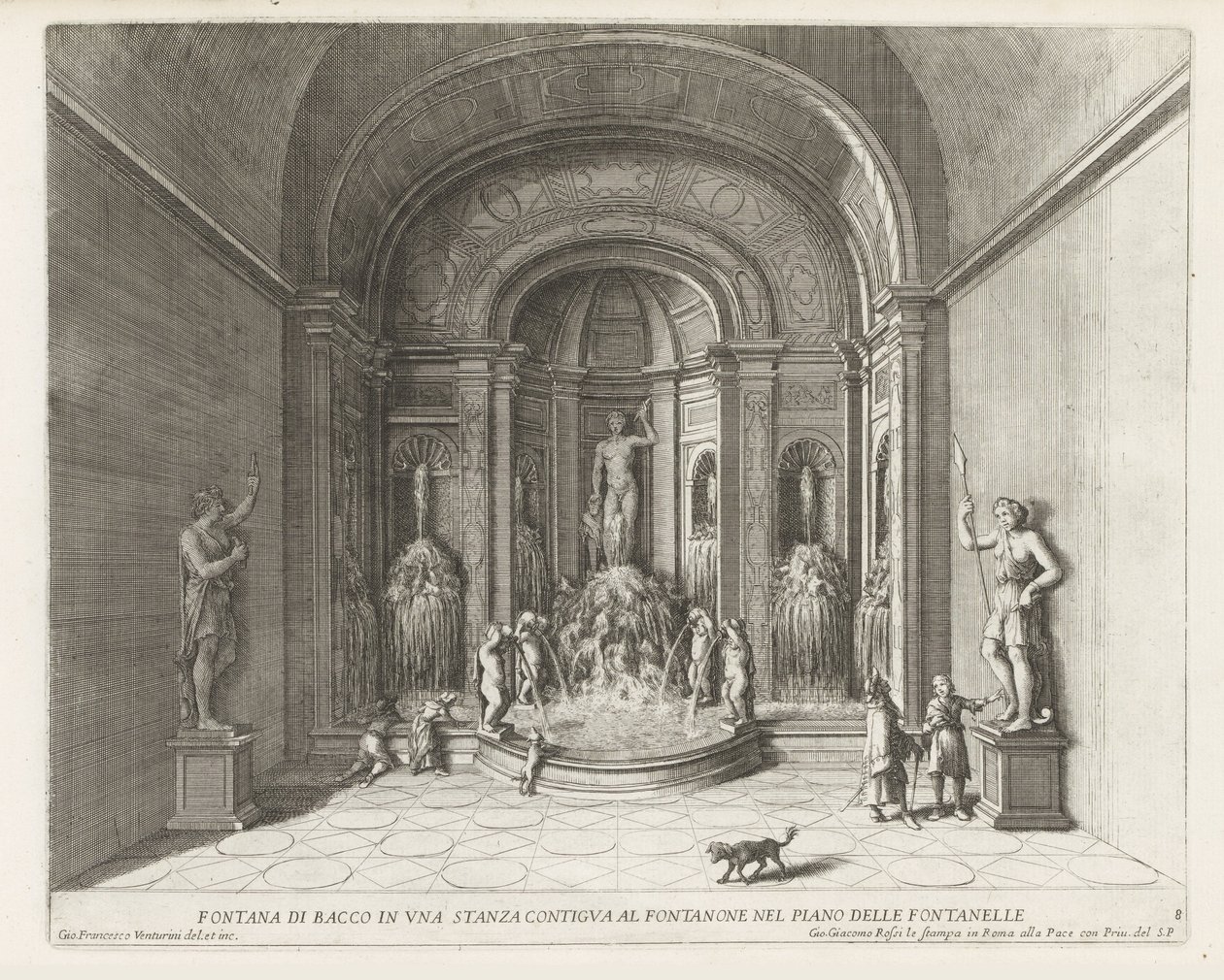 Fontana di Bacco nella Villa d