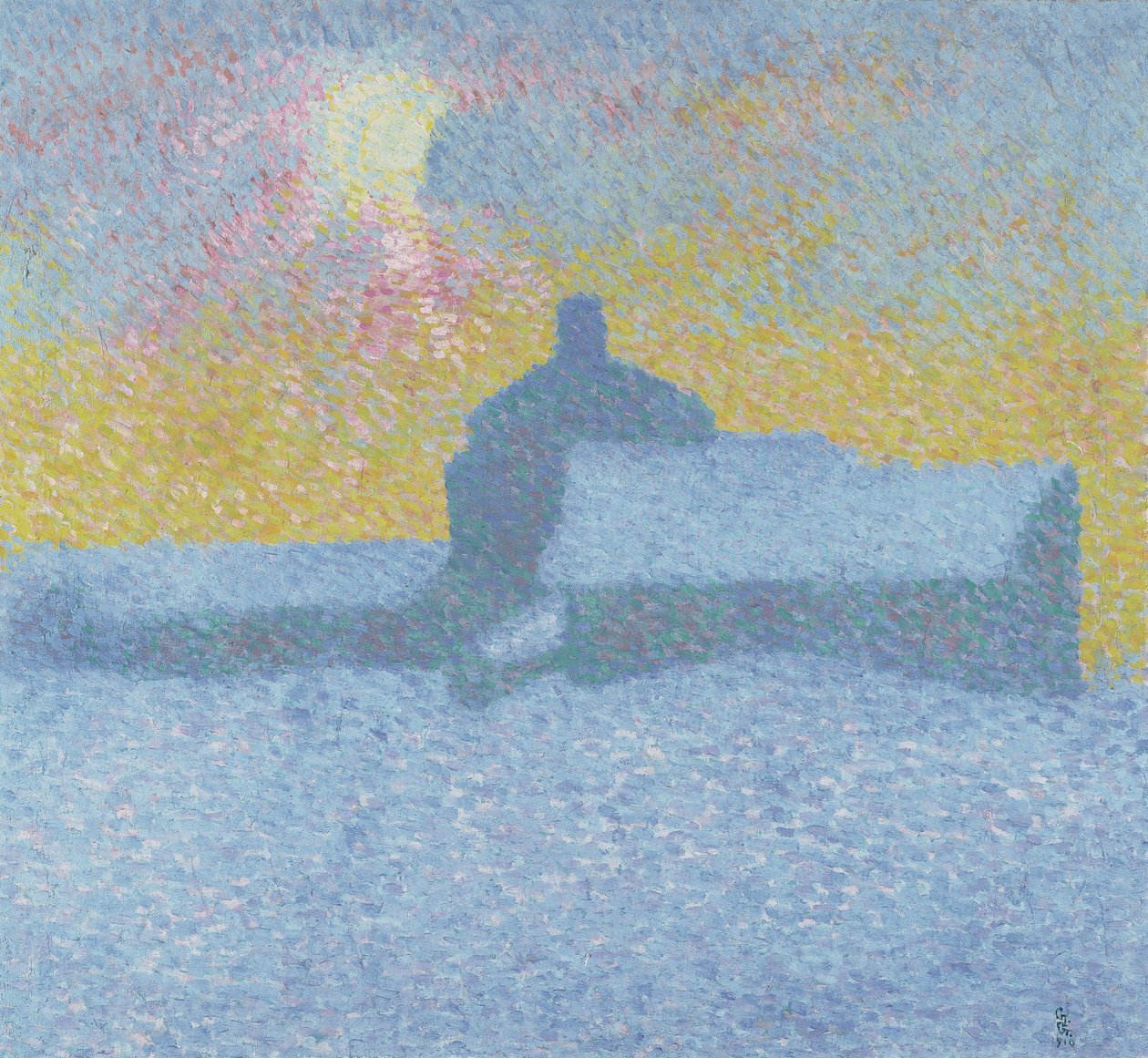 Nebbia invernale Inverno a Maloja da Giovanni Giacometti