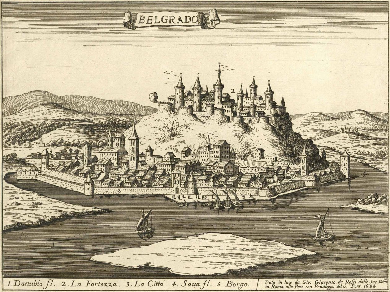 Castello di Belgrado (Giovanni Giacomo De Rossi, 1683) da Giovanni Giacomo De Rossi