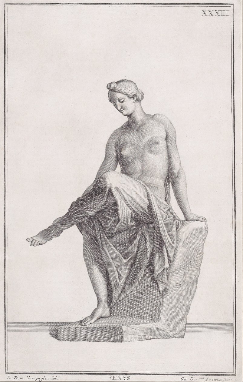 Statua di Venere da Giovanni Girolamo Frezza