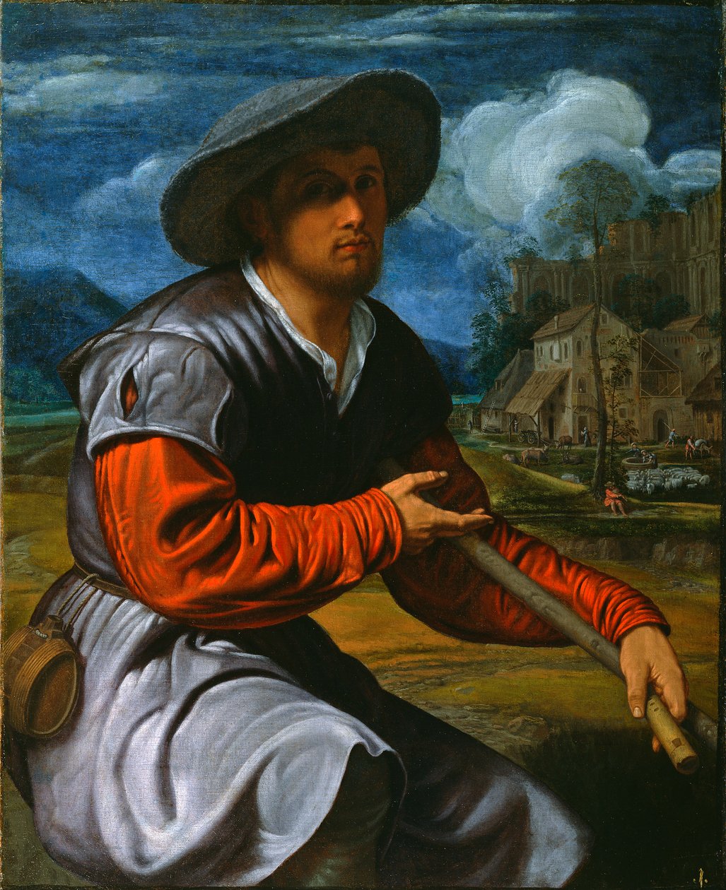 Pastore con un flauto, c.1525 da Giovanni Girolamo Savoldo