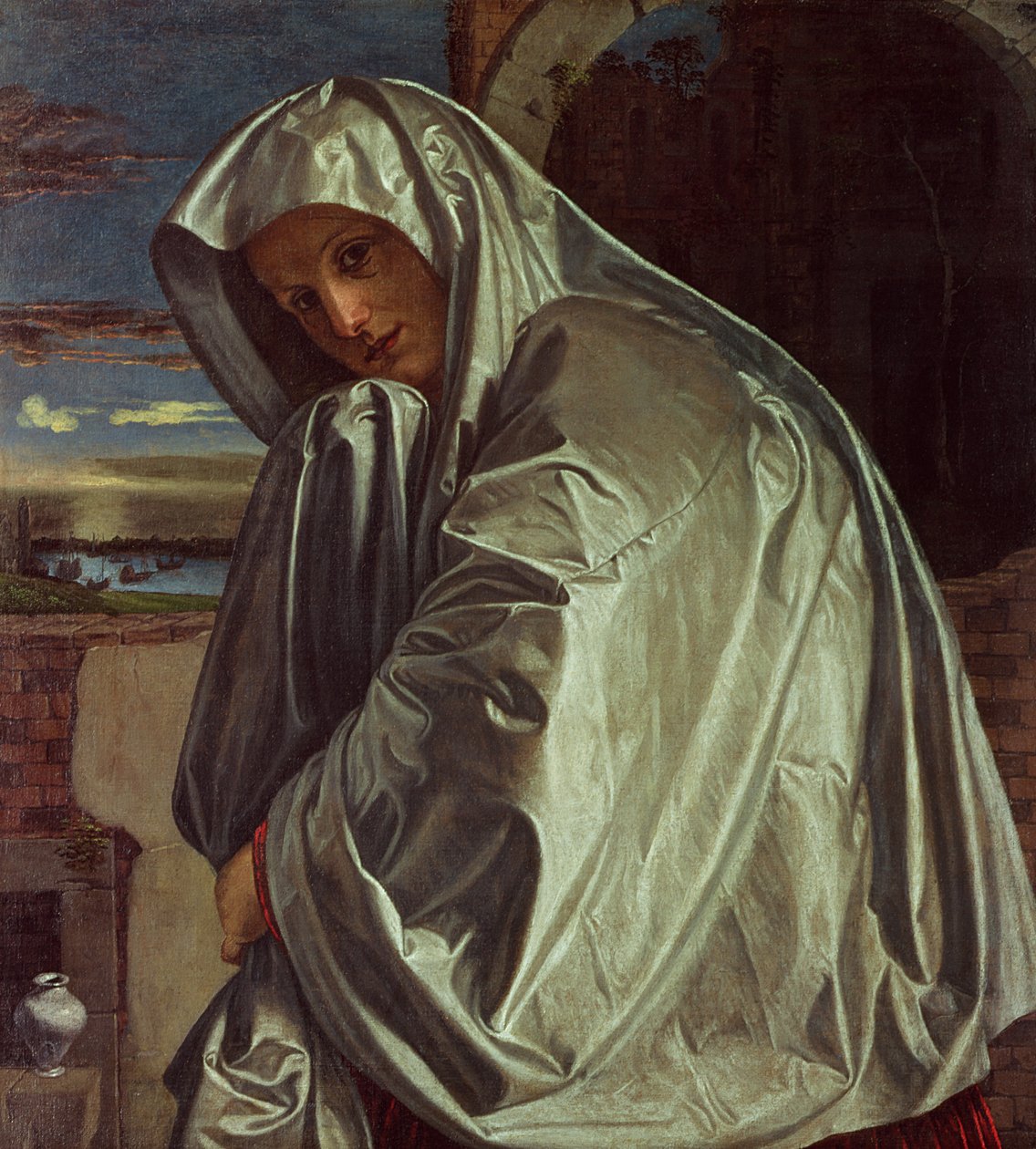 Santa Maria Maddalena si avvicina al sepolcro da Giovanni Girolamo Savoldo