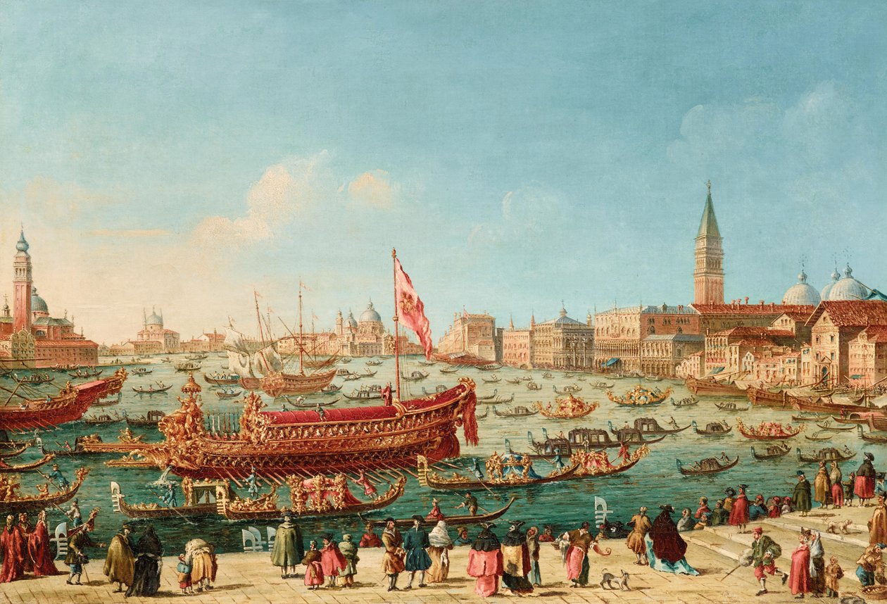 Il Doge sul Bucintoro vicino alla Riva di Sant
