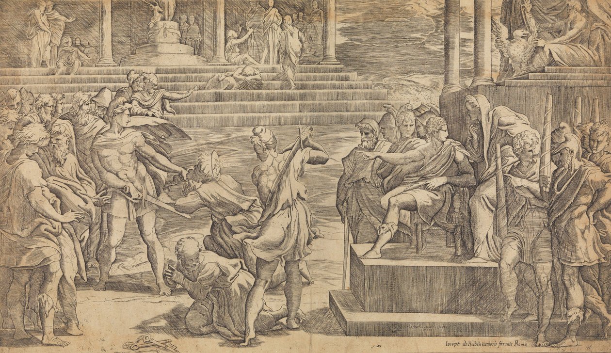 Il martirio di San Pietro e San Paolo, ca. 1527 da Giovanni Jacopo Caraglio