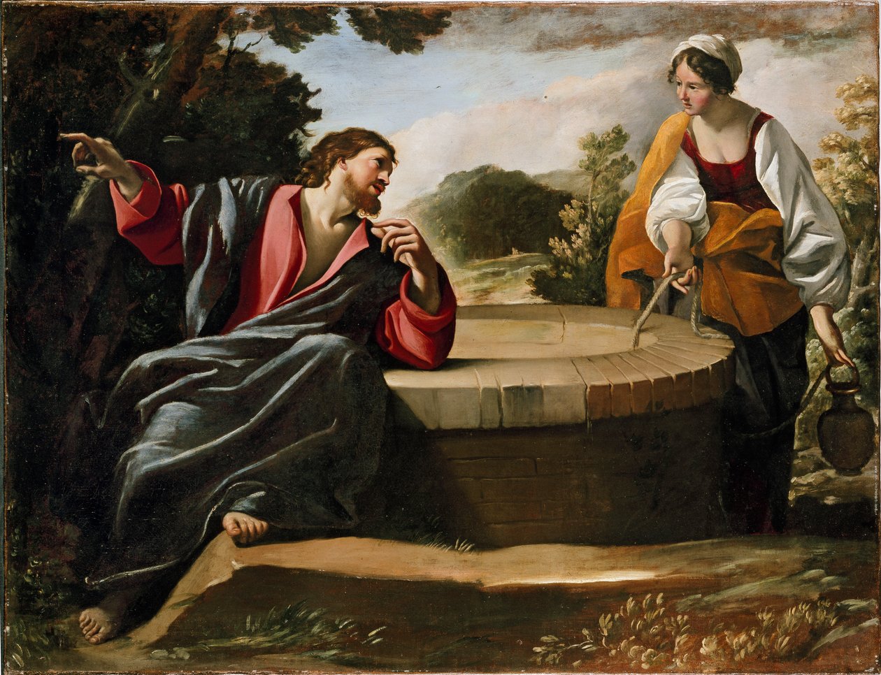 Cristo e la donna di Samaria da Giovanni Lanfranco