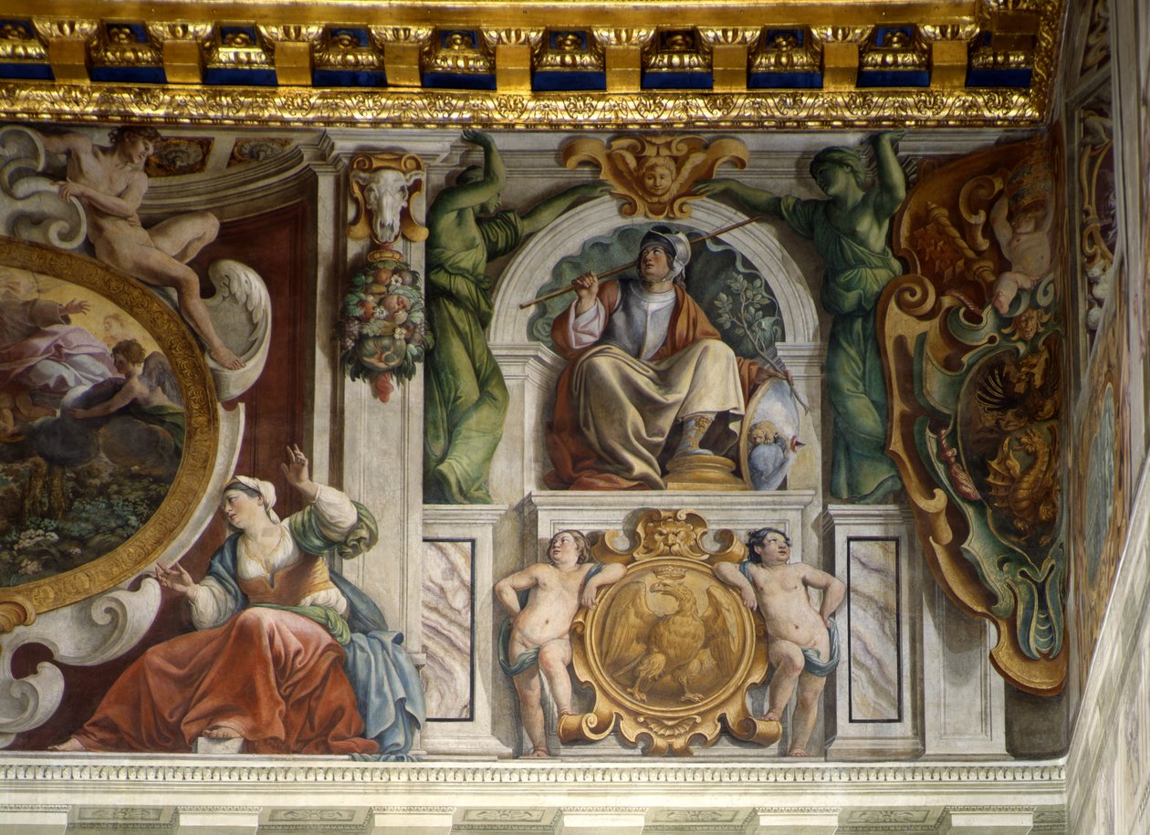(dettaglio) dal Palazzo del Quirinale, Roma da Giovanni Lanfranco