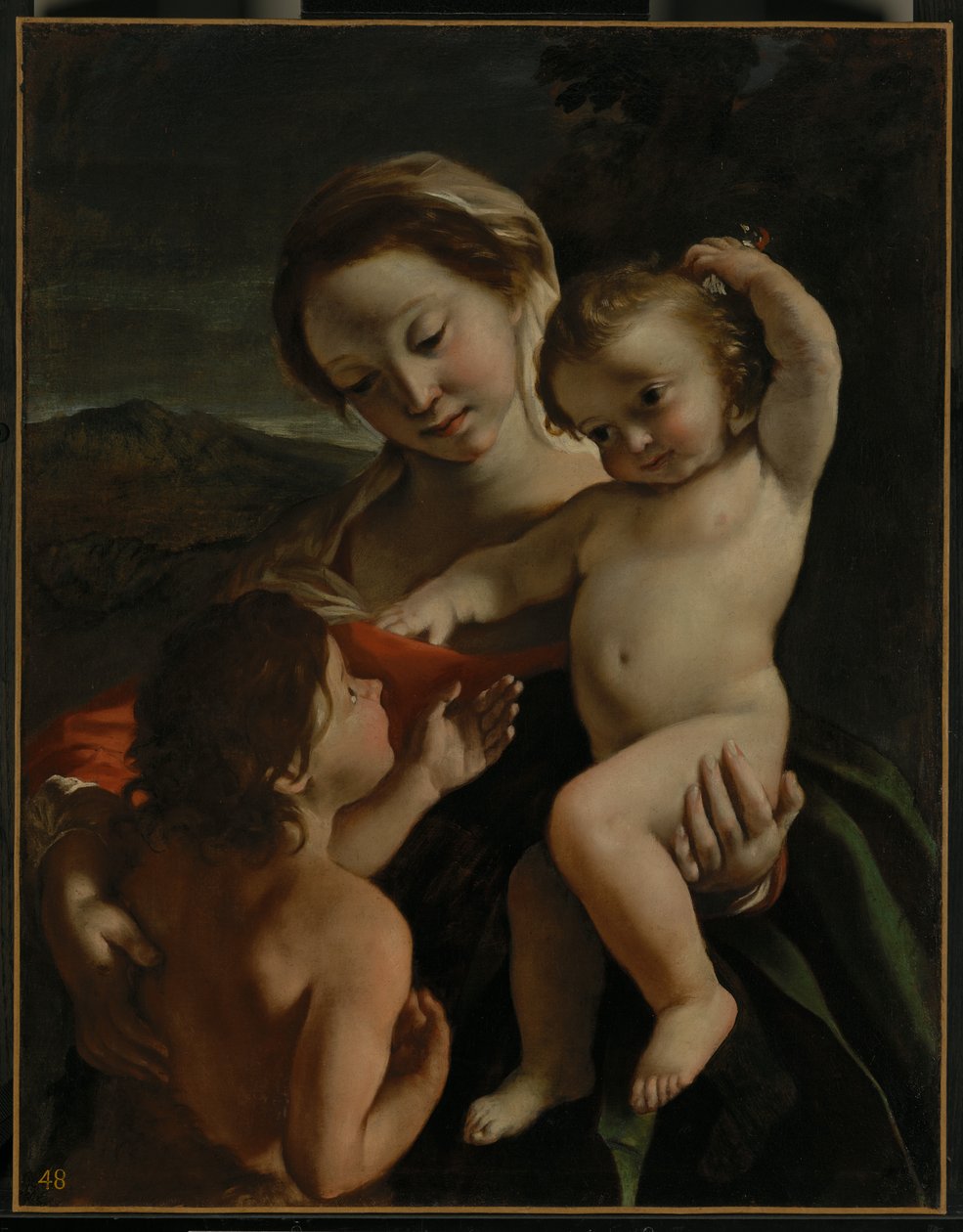 Madonna con Bambino e San Giovanni Battista bambino da Giovanni Lanfranco