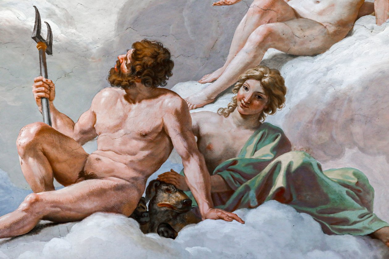 Plutone, dio degli inferi, e sua moglie, Proserpina (dettaglio) da Giovanni Lanfranco