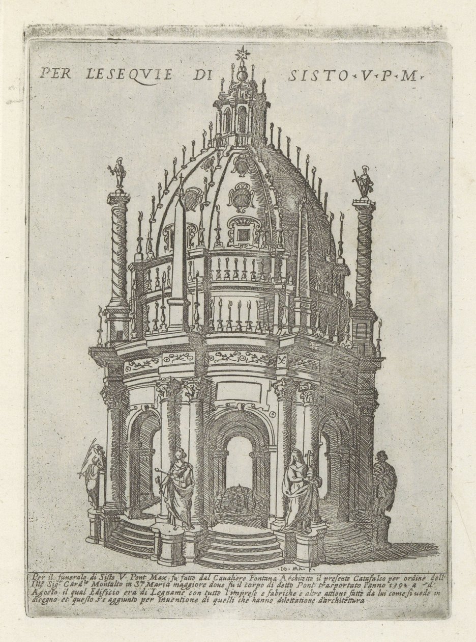 Monumento funebre per papa Sisto V da Giovanni Maggi