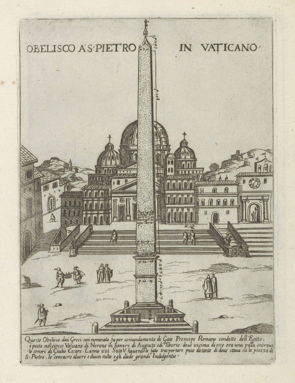 Obelisco Vaticano da Giovanni Maggi