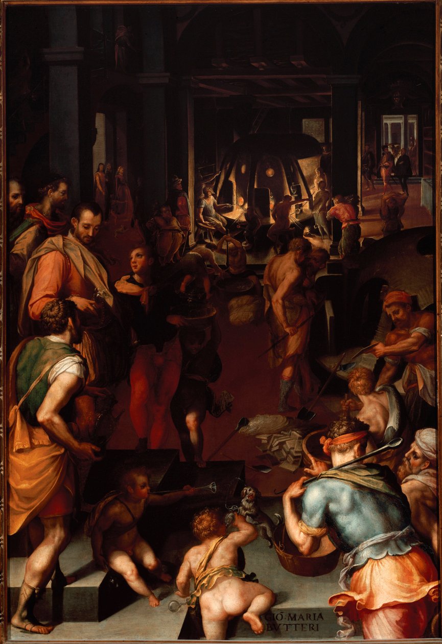 Laboratori di produzione del vetro da Giovanni Maria Butteri