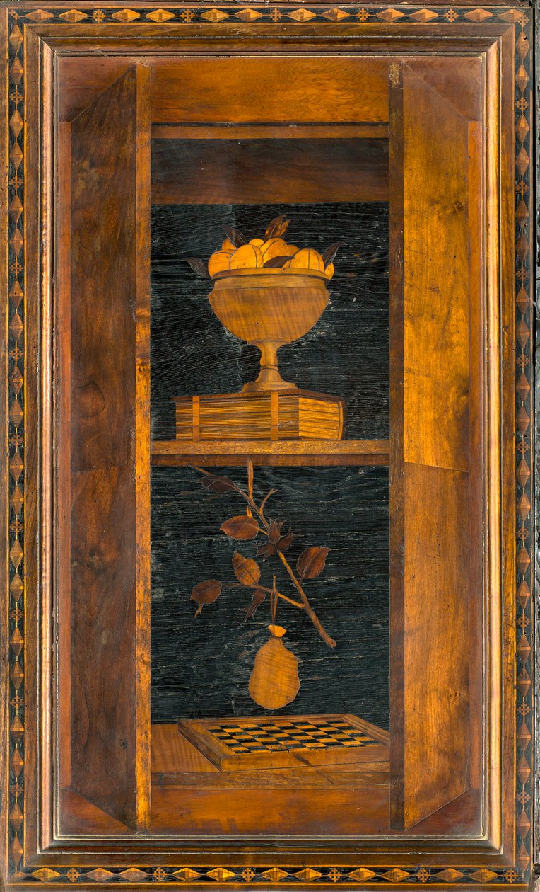 Coro Canonico Ligneo, Intarsiato da Giovanni Maria Platina 1484, Stallo Superiore da Giovanni Maria Platina