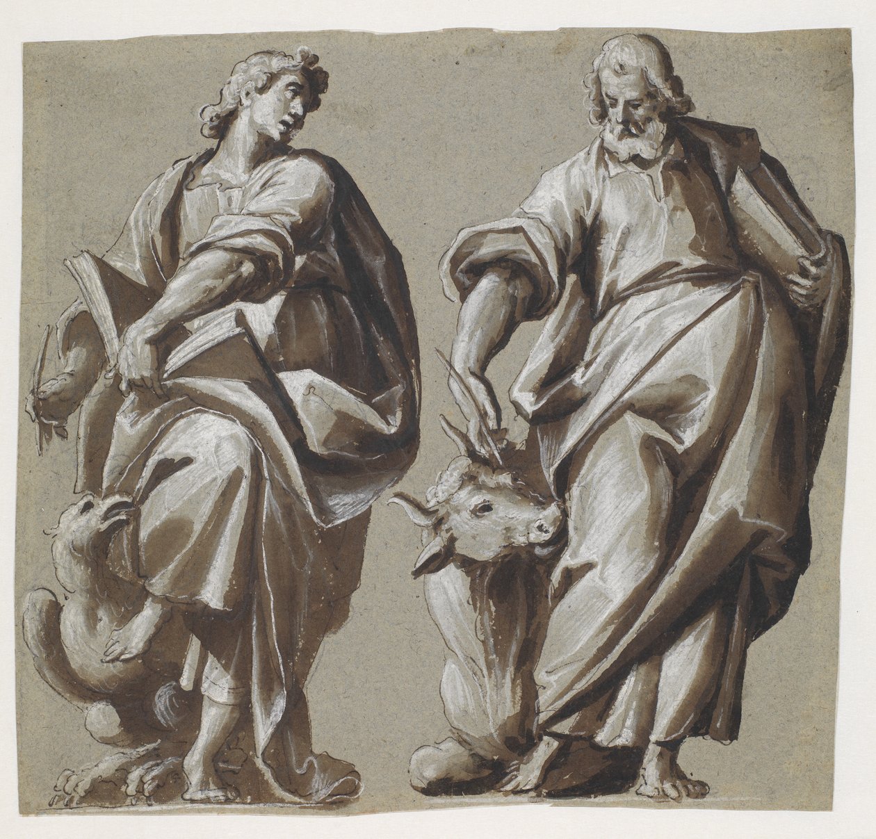 Gli evangelisti Giovanni e Luca da Giovanni Mauro della Rovere