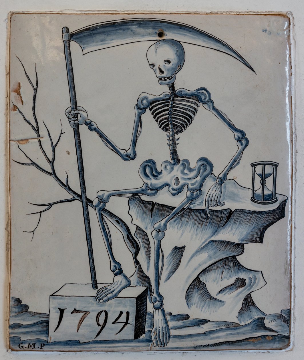 Placca con allegoria della morte da Giovanni Meazzi
