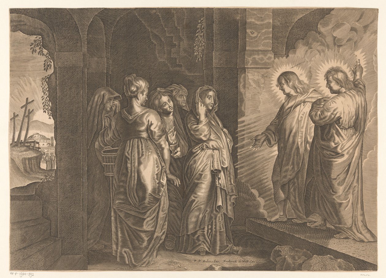 Sante donne al sepolcro di Cristo da Giovanni Merlo (attributed to)