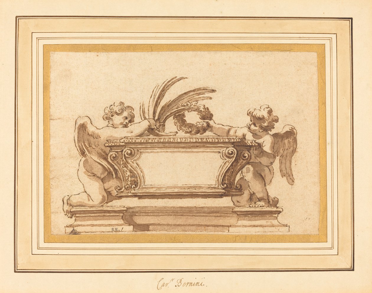Studio per un sarcofago reliquiario da Giovanni Odazzi