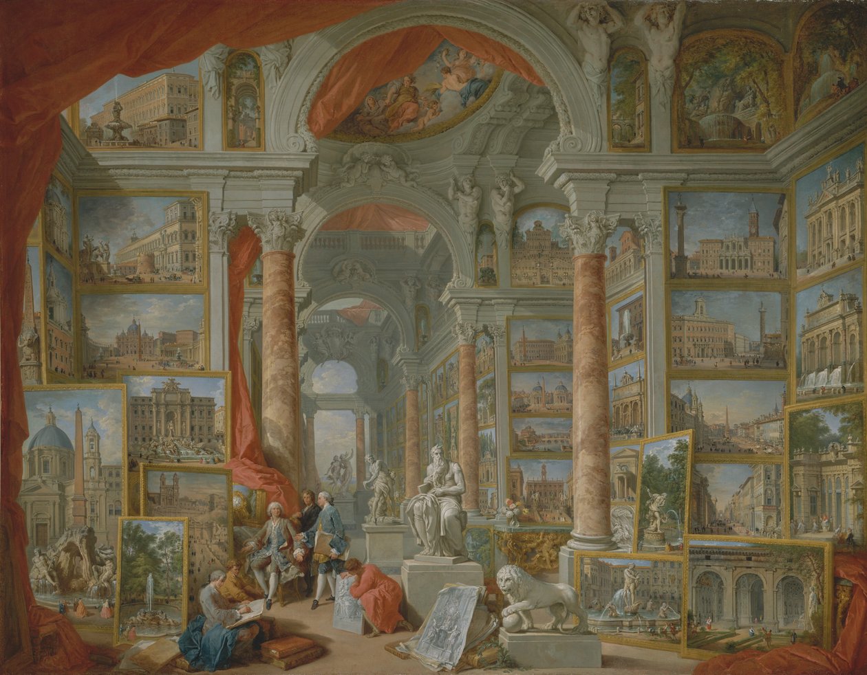 Roma moderna da Giovanni Paolo Panini