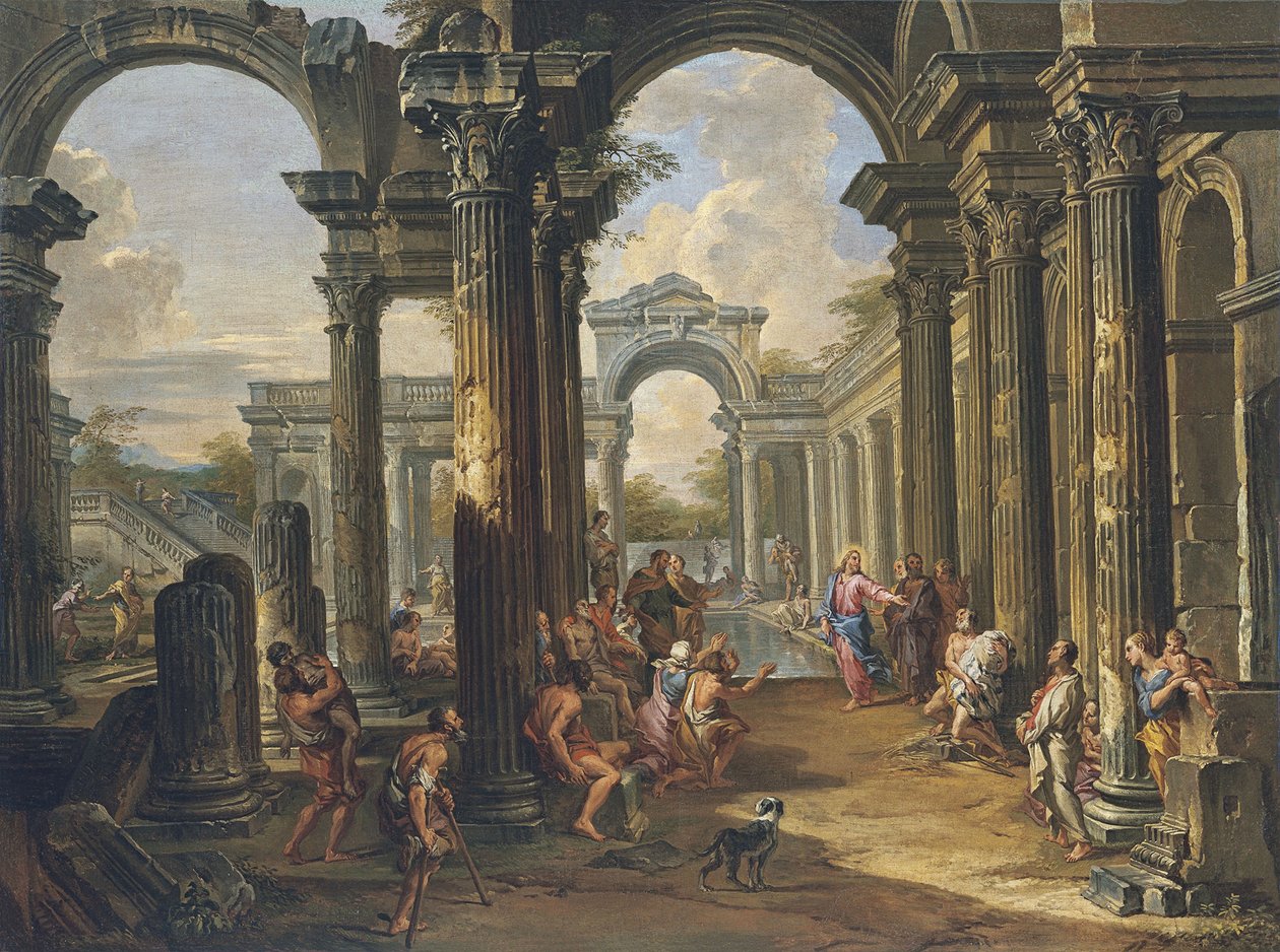 La piscina di Bethesda da Giovanni Paolo Pannini