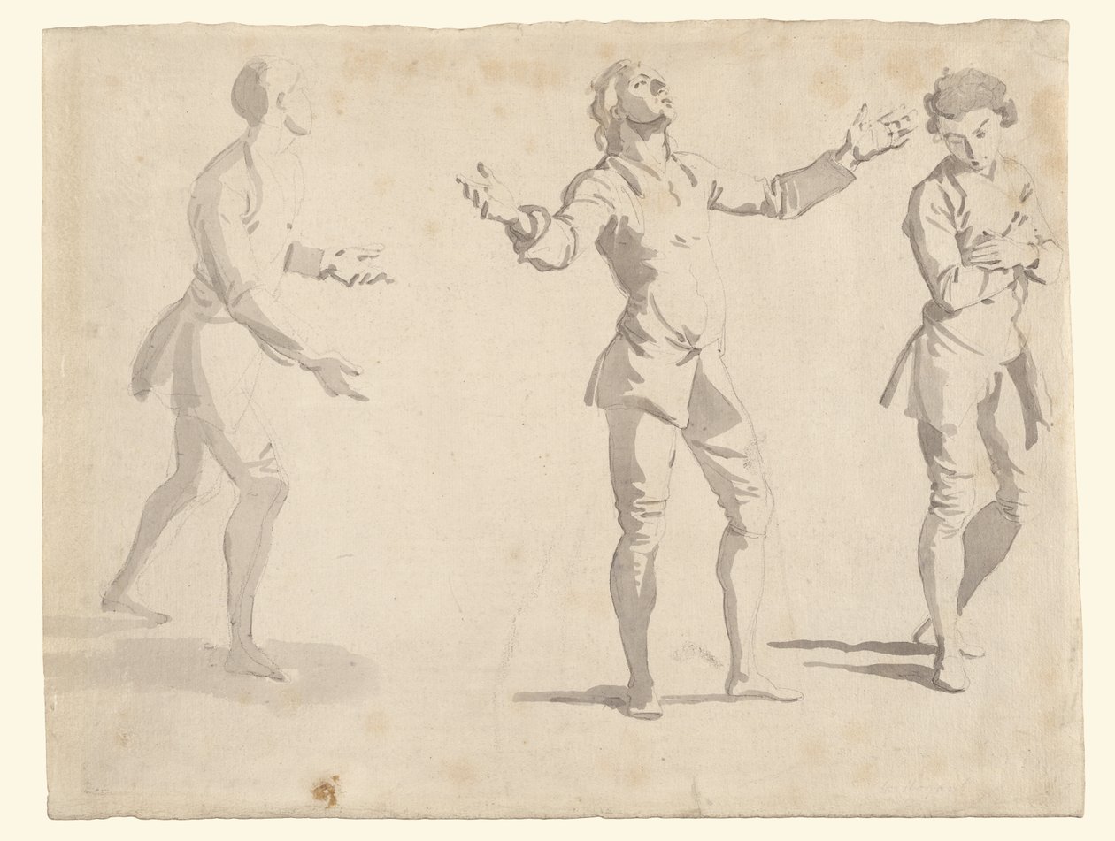 Studi a tre figure da Giovanni Paolo Panini