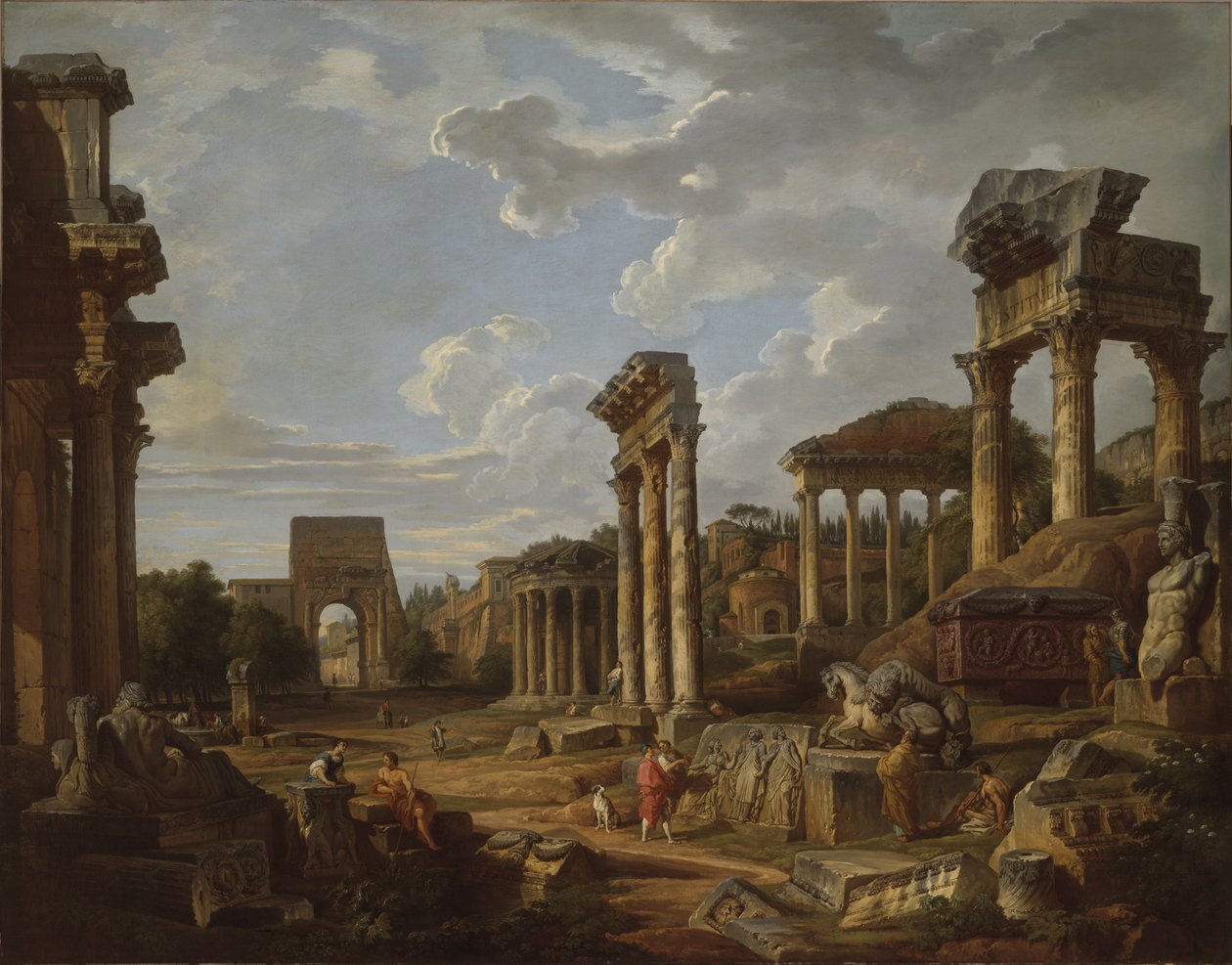 Un Capriccio del Foro Romano da Giovanni Paolo Pannini