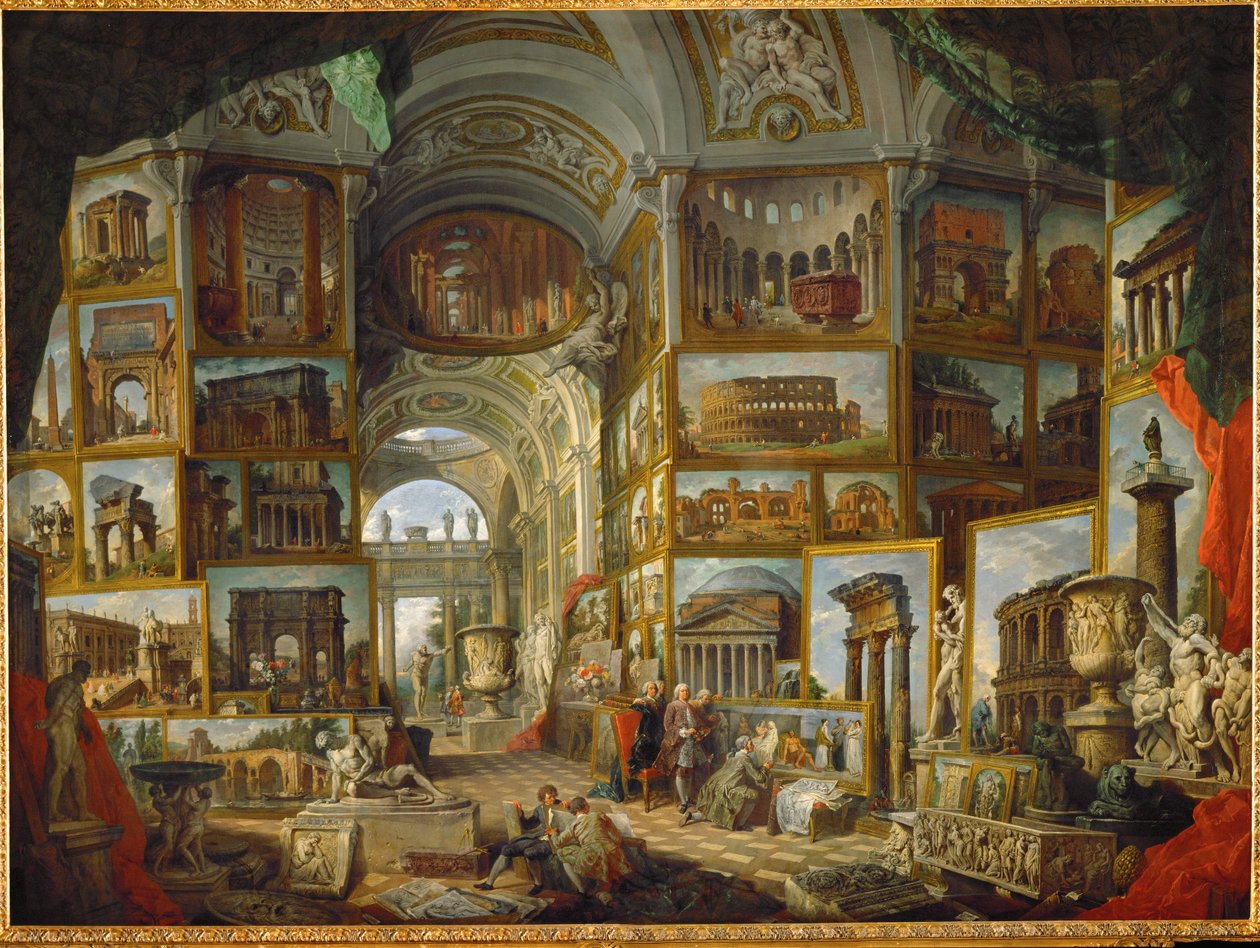 Galleria di vedute di Roma antica, dipinte ... da Giovanni Paolo Pannini or Panini