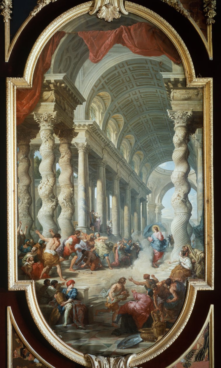 Gesù lapidato nel Tempio da Giovanni Paolo Pannini