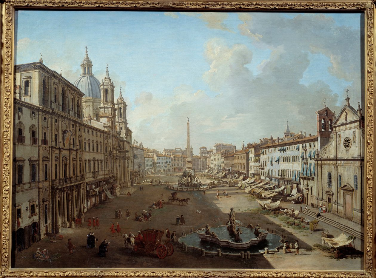 Piazza Navona a Roma da Giovanni Paolo Pannini