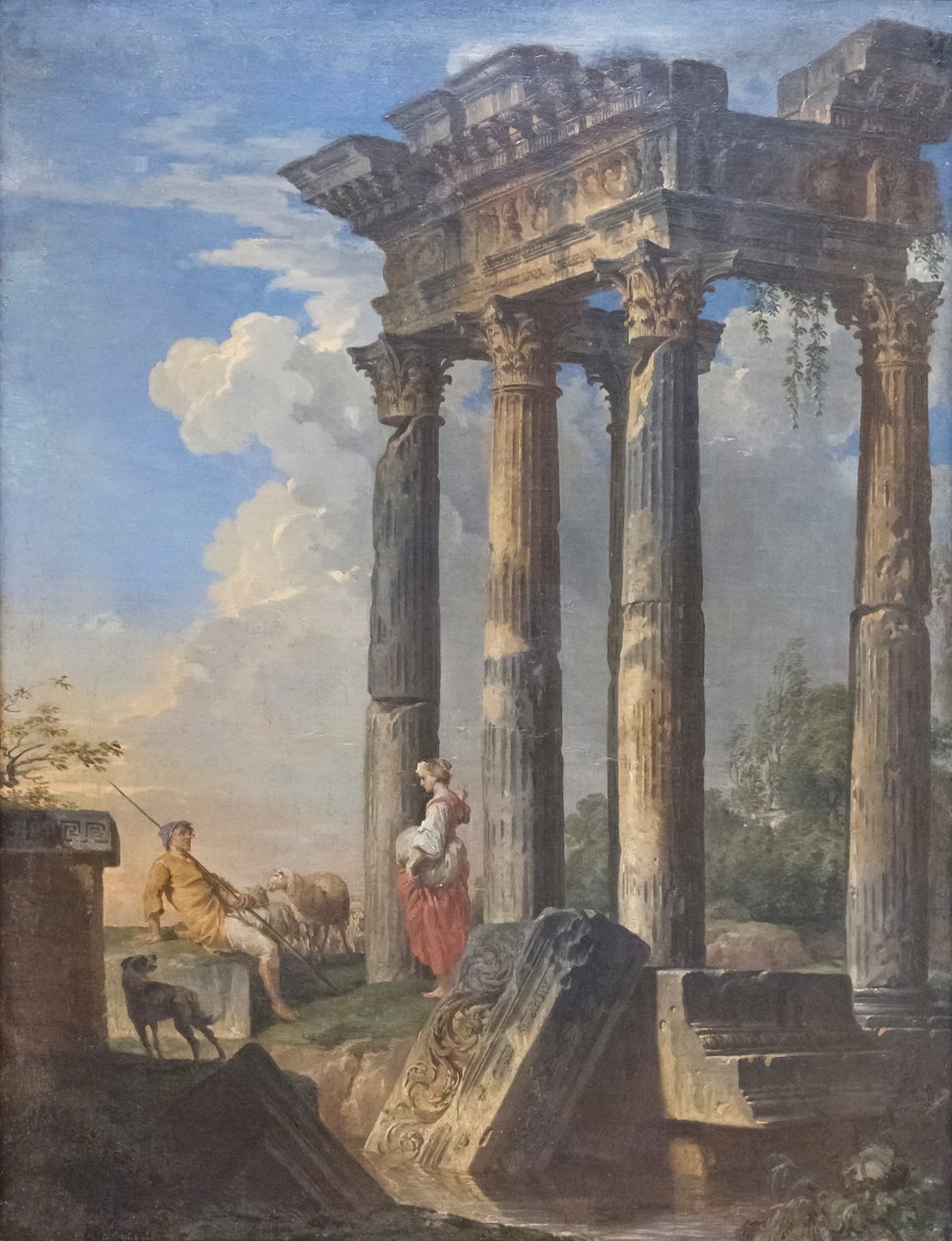Rovine con pastori da Giovanni Paolo Pannini