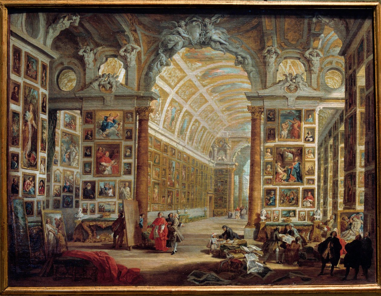 La galleria di Silvio Valenti Gonzaga, cardinale di Clemente XII da Giovanni Paolo Pannini