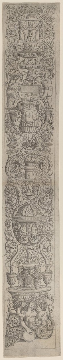 Pannello ornamentale: Nereide cavalcata da due bambini da Giovanni Pietro Birago and Zoan Andrea
