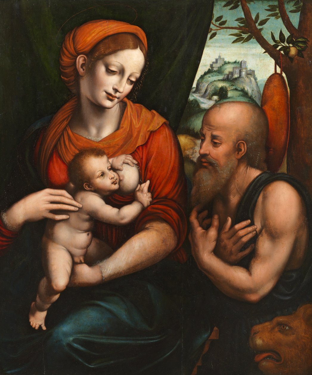 Vergine con Bambino con San Girolamo da Giovanni Pietro Rizzoli (attr. to) Giampietrino