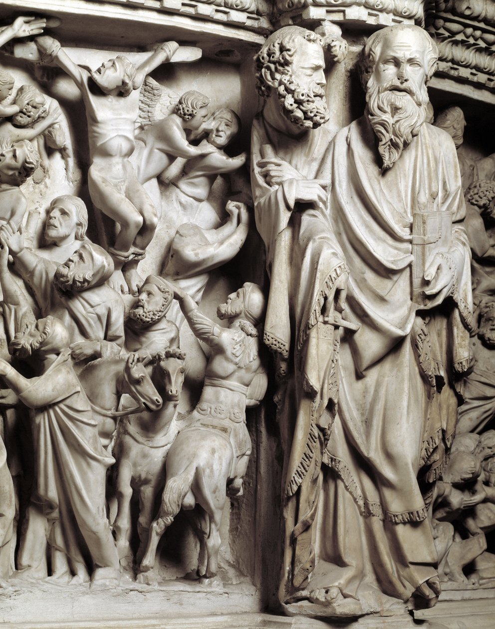 Dettaglio dei rilievi della cattedra realizzata da Giovanni Pisano da Giovanni Pisano