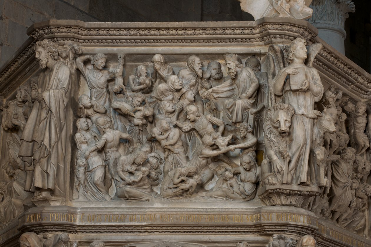 Il massacro degli innocenti, sul pulpito nella Chiesa di Sant